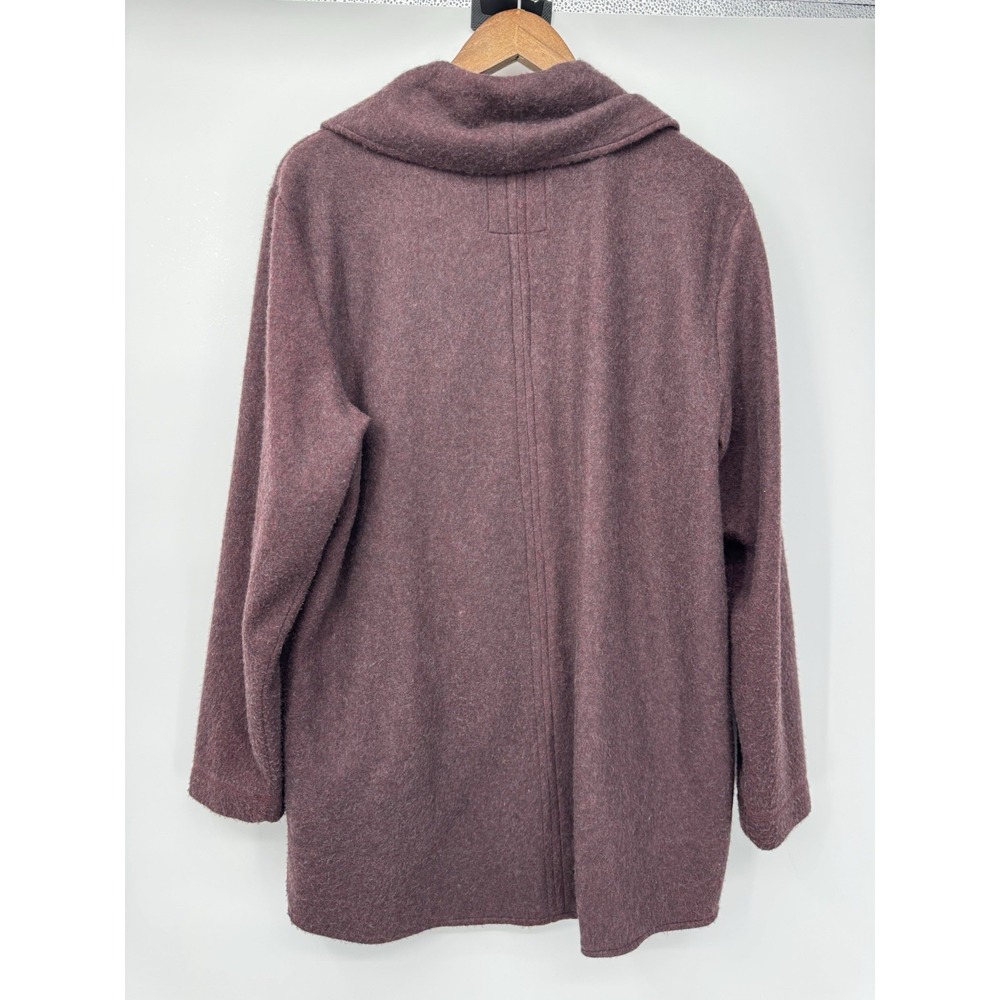 Anthropologie Lilka Women Mauve Sweater Coat Shawl Collar Boho Polyester Cotton - Picture 7 of 9